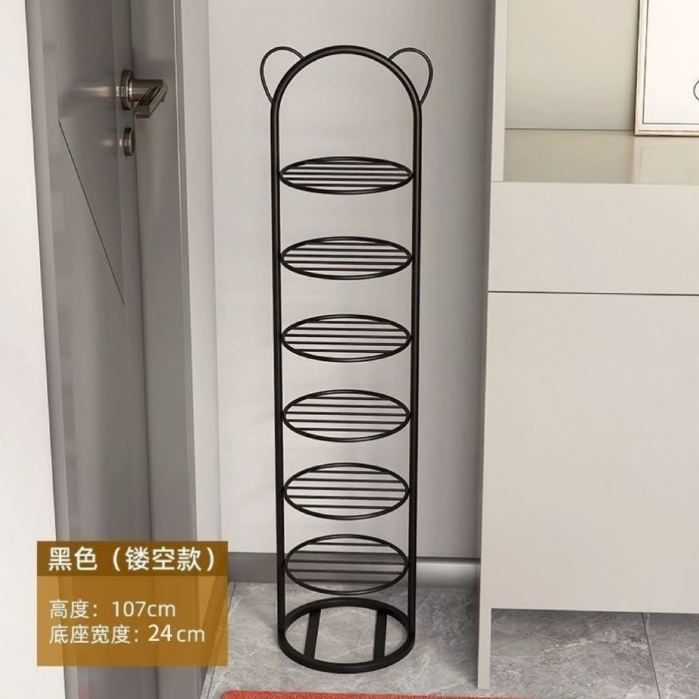 Bear creative economical floor-standing iron shoe rack accessible luxury simple for home doorway multi-layer shoe rack casual shoe cabinet