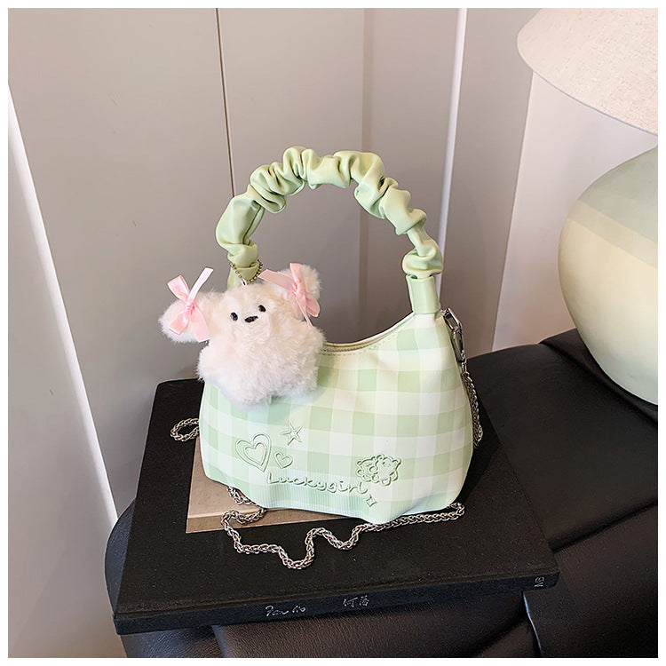 Cross-border niche design high-end bag women's 2025 new retro shoulder messenger bag versatile hand carry armpit bag