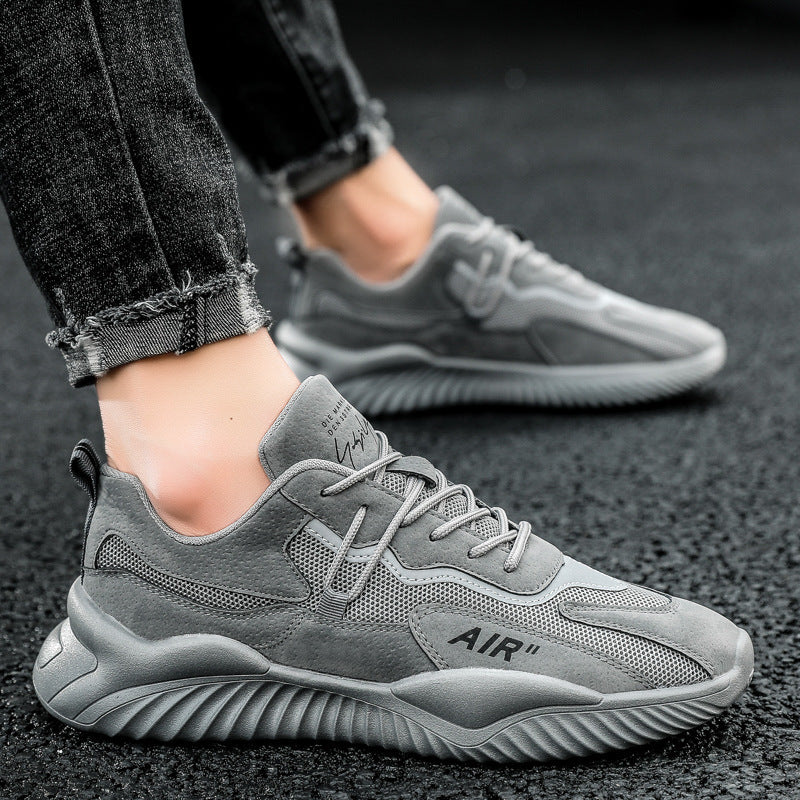 2025 new spring breathable korean style trendy mesh athletic men's shoes - versatile casual spring running dad shoes