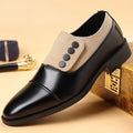 Plus size leather shoes for men, korean style, youth, breathable, pointed toe, trendy men's shoes, business british style, men's wedding casual leather shoes