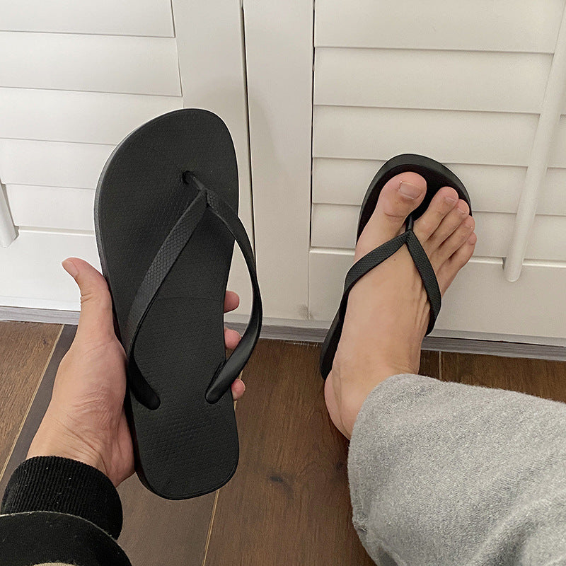 Flip-flops for men and women, summer outwear casual flip-flops, non-slip couple beach shoes, seaside ins trendy summer sandals