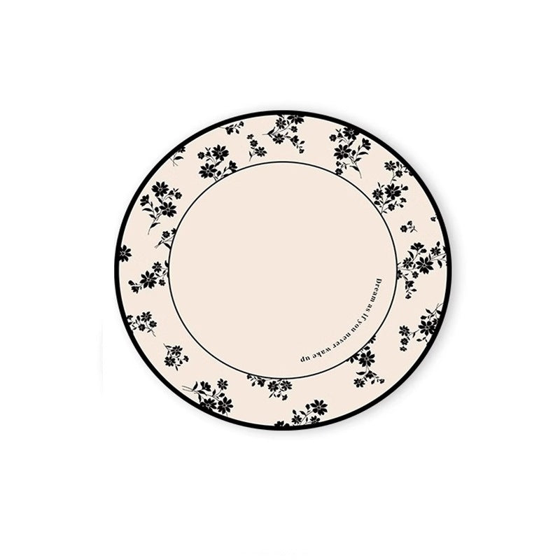 Carpet living room no-wash and wipeable round waterproof cream style  new bedroom bedside light luxury classy floor mat