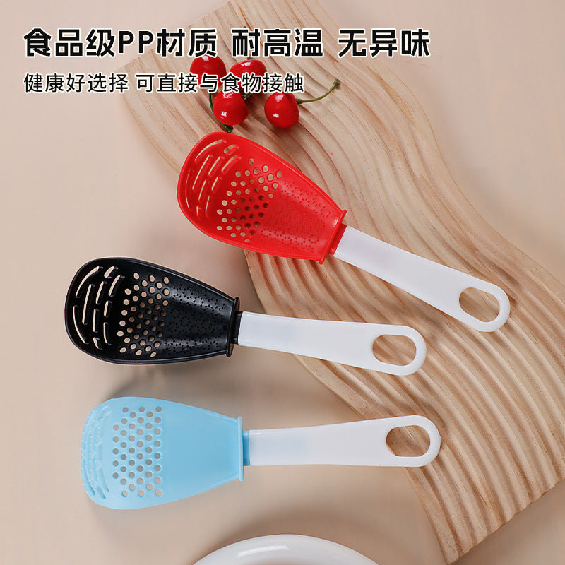 grinding cooking spoon, mashing and draining spoon, cooking spatula, grinding ginger and garlic spoon, egg mixer, potato masher