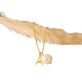 New french chic versatile fashionable pearl letter pendant necklace - high-end women's necklace