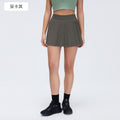 Ice-feeling breathable outdoor sports skirt for women with lining fashion tape tennis skirt yoga fitness skirt d25008
