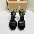 Za2025 new summer mid-heel women's thong sandals - square toe, open toe, flat, low-cut, backless, fashionable and sexy