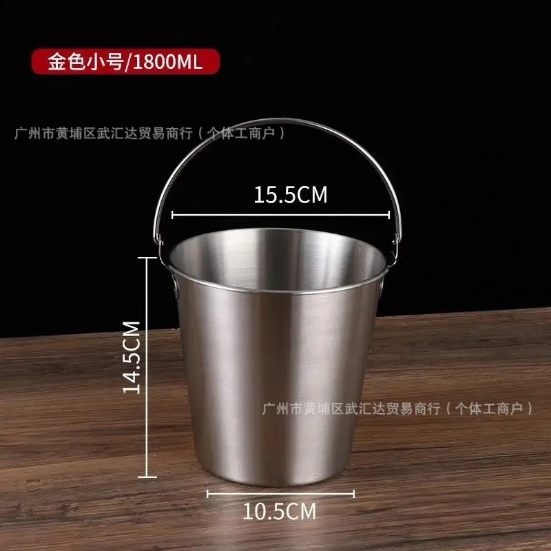 304 stainless steel popcorn bucket, chicken golden bucket, fried stall, tiger head bucket, ice bucket, stainless steel