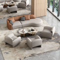 Hotel booth vip lounge sales office sofa leather sofa chair leather art combination genuine leather light luxury full genuine leather