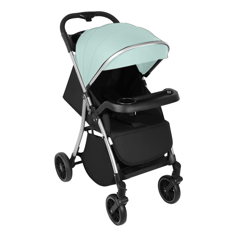 Baby stroller - reclining, multi-functional, one-button fold, two-way, lightweight, convertible rocking stroller