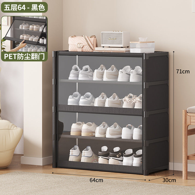 Simple shoe cabinet, home entrance, living room, dustproof and transparent, small apartment, large-capacity storage, shoe rack