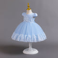Exportin stockchildren's dresslace tutu princess dress one year old evening dress female baby dress