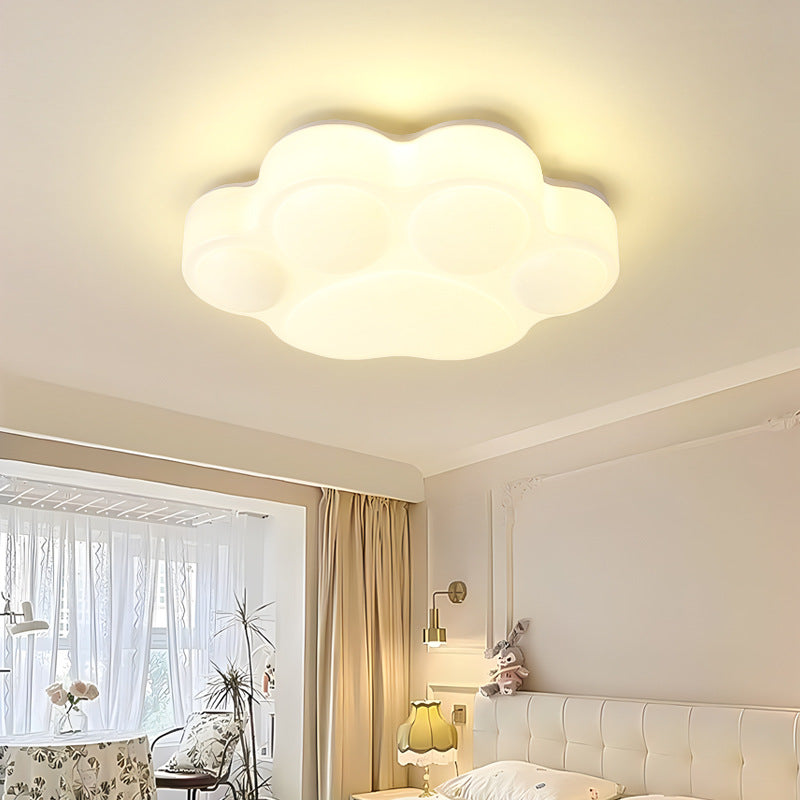 Cream Wind Bedroom Light LED Ceiling Light Room Main Light Modern Minimalist Cat's Claw Children's Room Lighting E