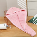 New arrival pineapple grids dry hair cap, thickened and absorbent, good women's headscarf towel, coral velvet shower cap