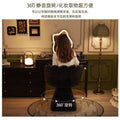 Luxury vanity stool for home use - rotating makeup chair with backrest for bedroom, closet, and nail salon