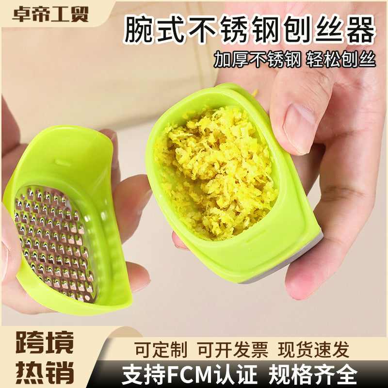 Stainless steel ginger grater multifunctional vegetable slicer fruit garlic masher kitchen home creative handheld grater