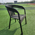 Balcony table and chair courtyard rattan chair three-piece outdoor chair rattan thickened elderly backrest casual outdoor table and chair