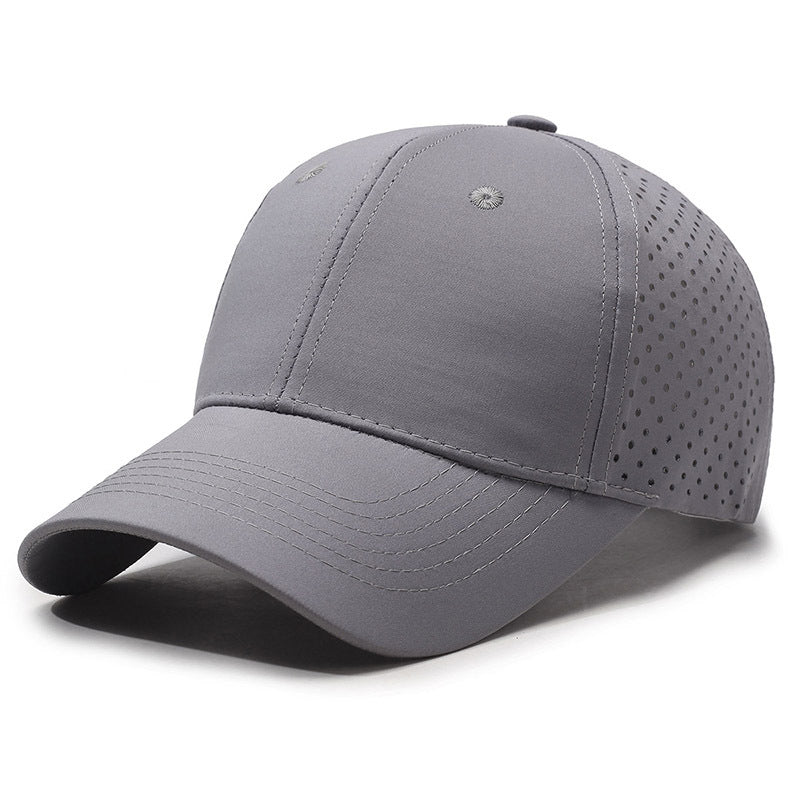 Baseball cap new fashionable big brim showing face small peaked cap women's big head circumference large size hat men's visor breathable