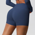 High-waisted, barely-there yoga shorts designed to lift your booty, flatten your tummy, and keep you supported. these quick-drying, breathable, form-fitting shorts are perfect for running, fitness, and any workout