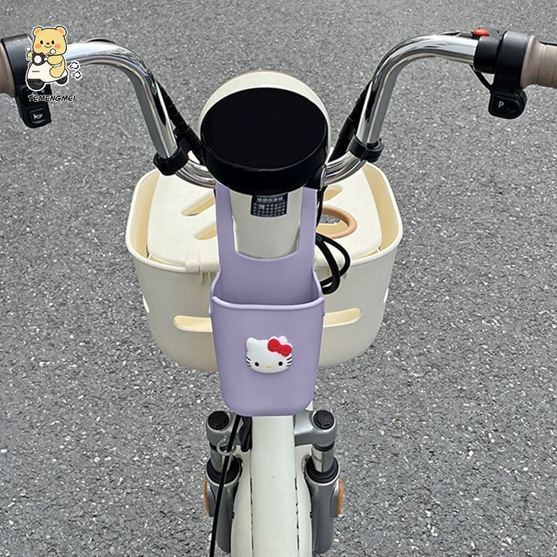 Electric vehicle front storage hanging bag neutral mobile phone bag storage box silicone water cup milk tea holder practical storage handy gadget
