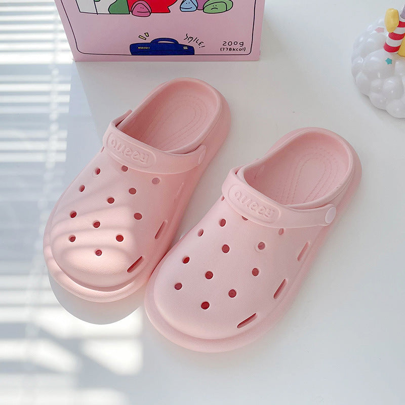 2023new arrival baotou slippers for women summer non-slip indoor home outwear popular beach hole sandals