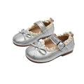 Vancahao kids' leather shoes -  autumn new collection - korean style girls' bow princess shoes - soft sole single shoes for students