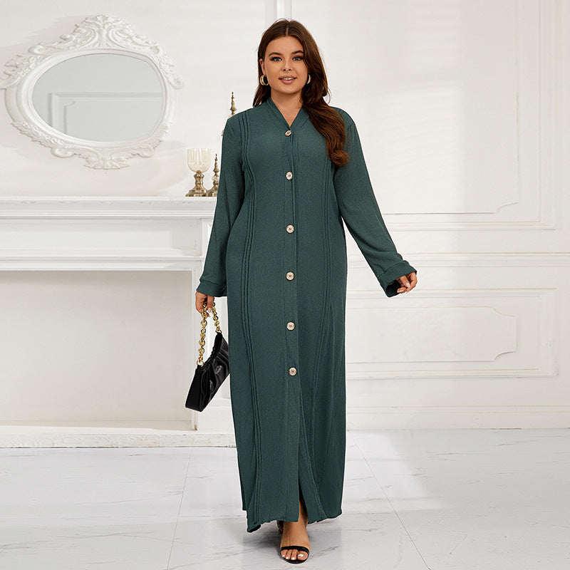 supply long sleeves looseplaid turkish cardigan robe elegant skirt on sale