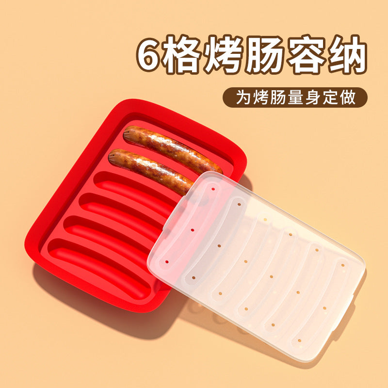 Silicone sausage mold - high temperature resistant, food grade, perfect for homemade baby food, steaming, and cross-border e-commerce