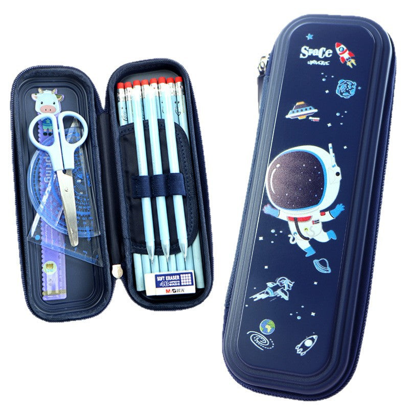 Pencil case for primary school students, first and second grades, kindergarten, cartoon stationery box, boys' pencil case, super fire Xiaozha pencil case