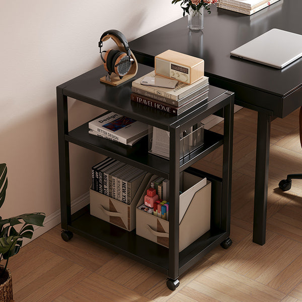 Shelf next to the computer desk Floor-to-ceiling office Under the desk File storage and sorting station Multi-layer mobile host bracket