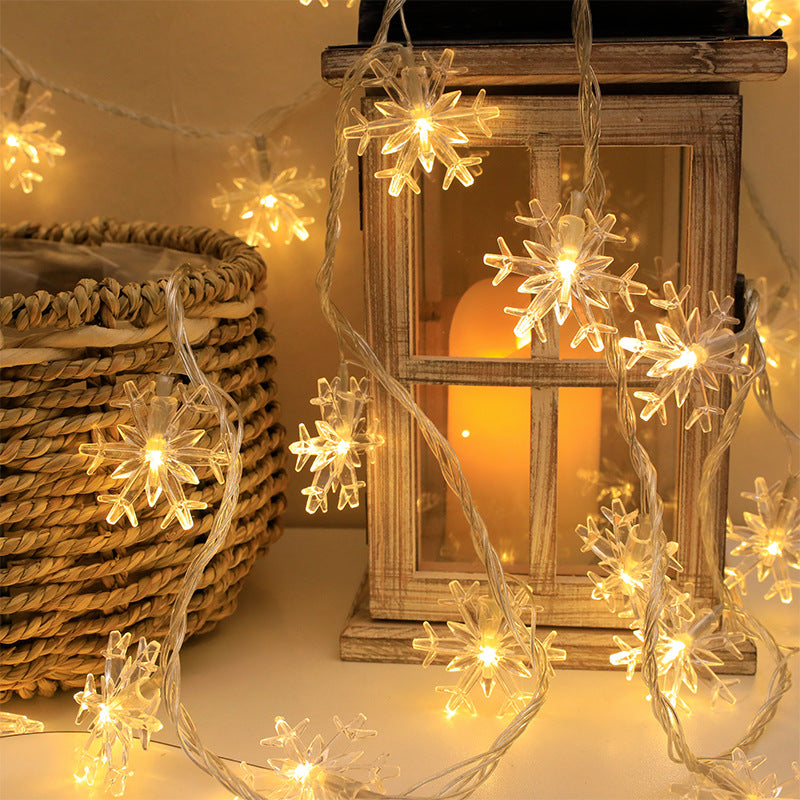 LED snowflake light string Internet celebrity explosion dormitory decoration family atmosphere lighting creative pendant Christmas decoration