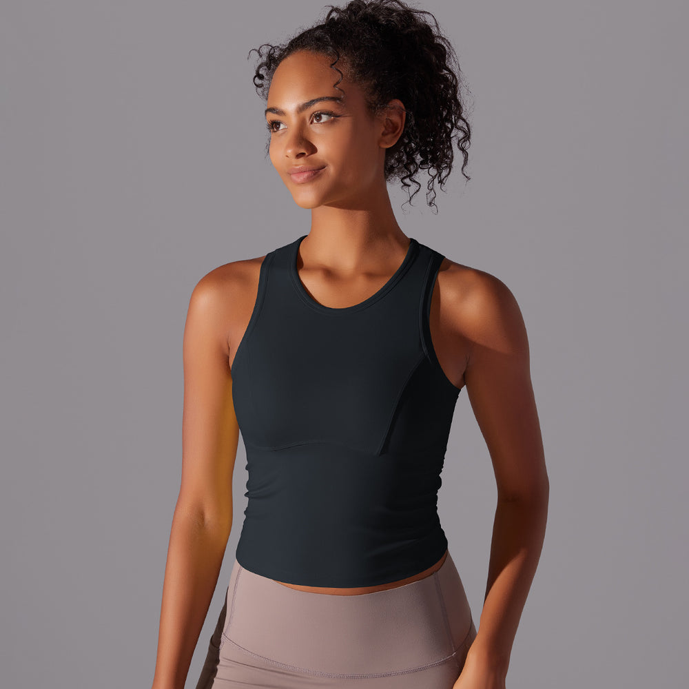 tight sports beautiful back topsall-in-one coasters yoga clothes naked running training quick-drying fitness vest