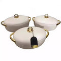Food warmer container factory price direct sales export3pcs cross-border golden ear thermal insulation box 2l2.5l3l