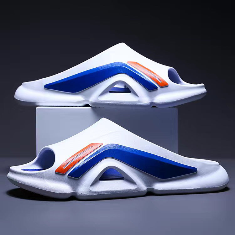 2023new arrival slippers for men summeroutwearthick sole step on shit one-line slippers beach trendyinscasual men's slippers