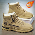 Boots men's shoes high-top winterfleece-linedthickened cotton shoes waterproofnon-slip construction site work labor protection workwear boots