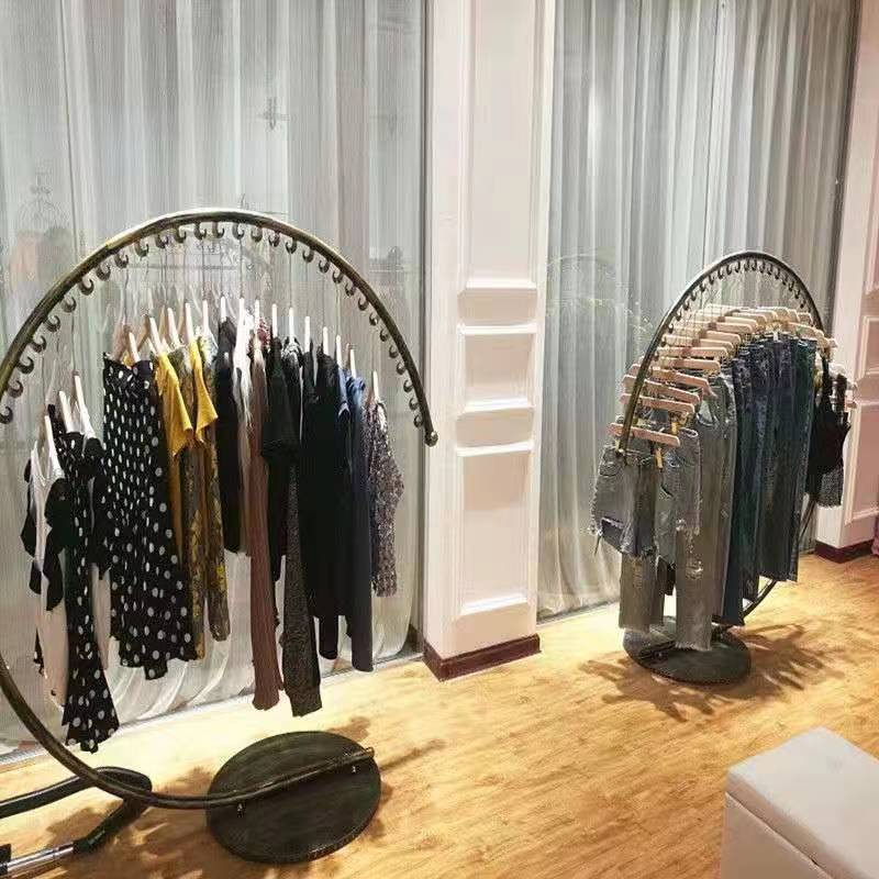 Simple clothes hanger clothing display rack bedroom for home coat rack floor-standing fashion clothes rack thickened clothes drying rack