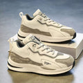 Men's leather sneakers - spring 2025 new collection: casual, youthful, running, chunky sole, dad shoes, trendy ins style