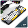 Viper k2 wired usb keyboard and mouse combo - retro punk style for women's desktop, laptop, and office use