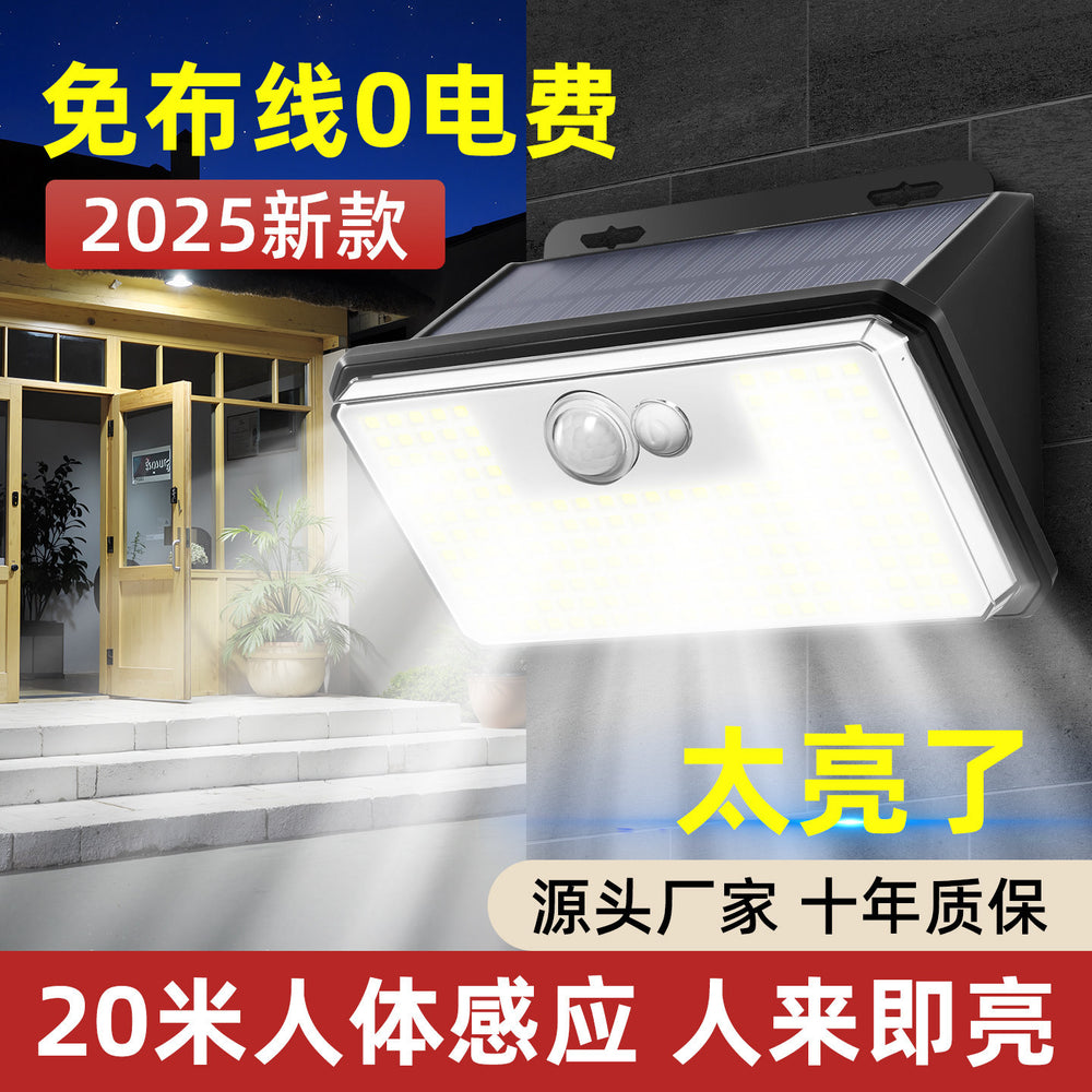 Solar outdoor lights for home, garden, and yard - waterproof wall sconces with motion sensor, ultra-bright doorway lighting