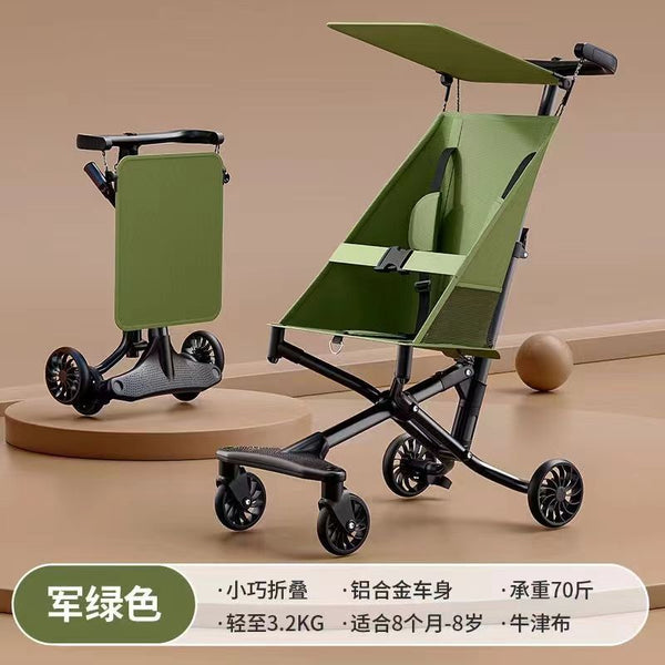Stroller Stroller Ultra Light Pocket Cart Baby Walking Artifact Foldable Foldable One Click Baby Baby Travel Easy