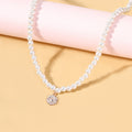 Pearl necklace wholesale fashion cross-border pendant jewelry alloy sun niche light luxury high-end sweater necklace for women