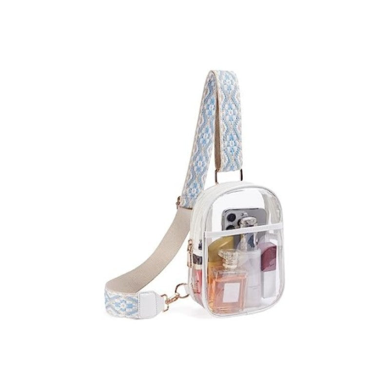 special 2024 new small shoulder bag transparent messenger bag lightweight and versatile women's small breast bag