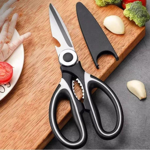 Stainless steel kitchen scissors household pointed large scissors tailor scissors safety scissors handmade scissors large wholesale