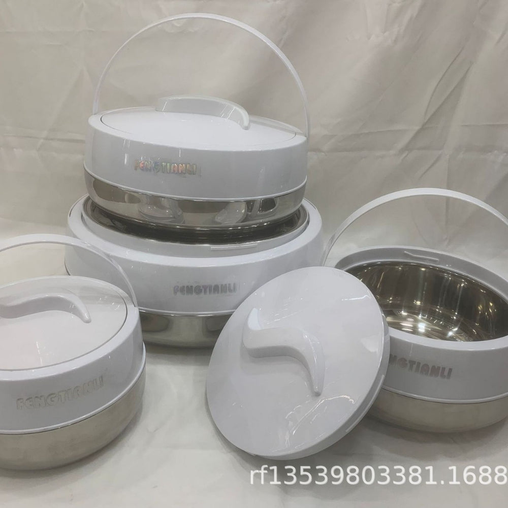 Food warmer containerexport cross-border hot selling 4pcs 2l-4l-6l-10l persimmon-shaped insulated rice