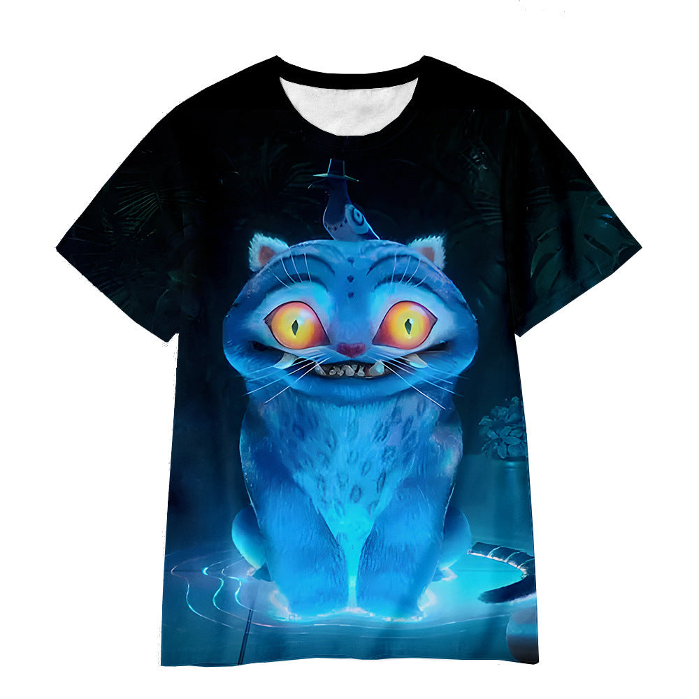 Witcher boy group 3d digital printing cross-border overseas casual loosefashion t-shirt k-pop girls t-shirt