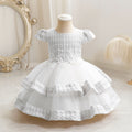 New arrivalin stockgirl satin wedding dress princess dress first birthday dress catch week evening dress baby dress
