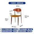 Used solid wood dining chair classy design living room dining table backrest for home foot pad retro popular big c chair dining chair