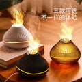 new flame aroma diffuser, usb powered for home, hotel, and office desktop use, with colorful lights, automatic scent dispenser, and humidifier function