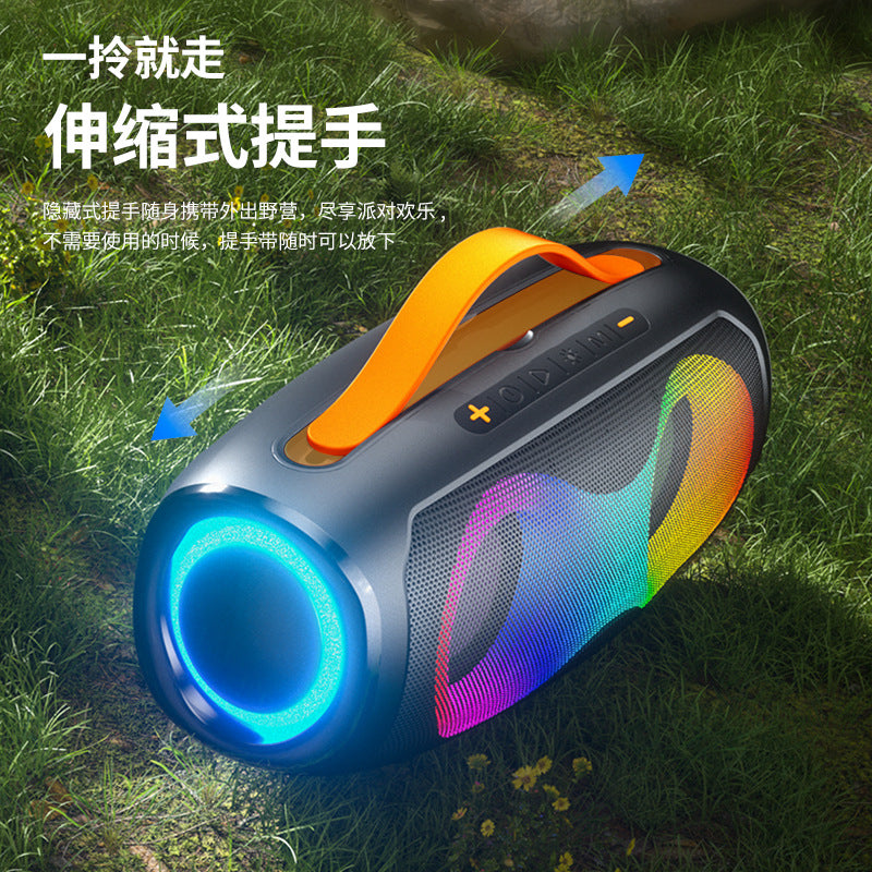 New wireless bluetooth speaker - outdoor waterproof portable 60w subwoofer with rgb lighting