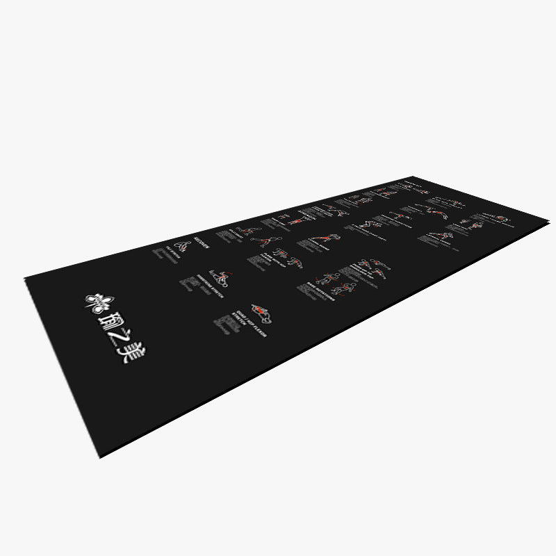 Fitness mat pvc non-slip silent widened yoga mat pattern personalized printing shock absorption sound insulation mat foldable