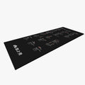 Fitness mat pvc non-slip silent widened yoga mat pattern personalized printing shock absorption sound insulation mat foldable